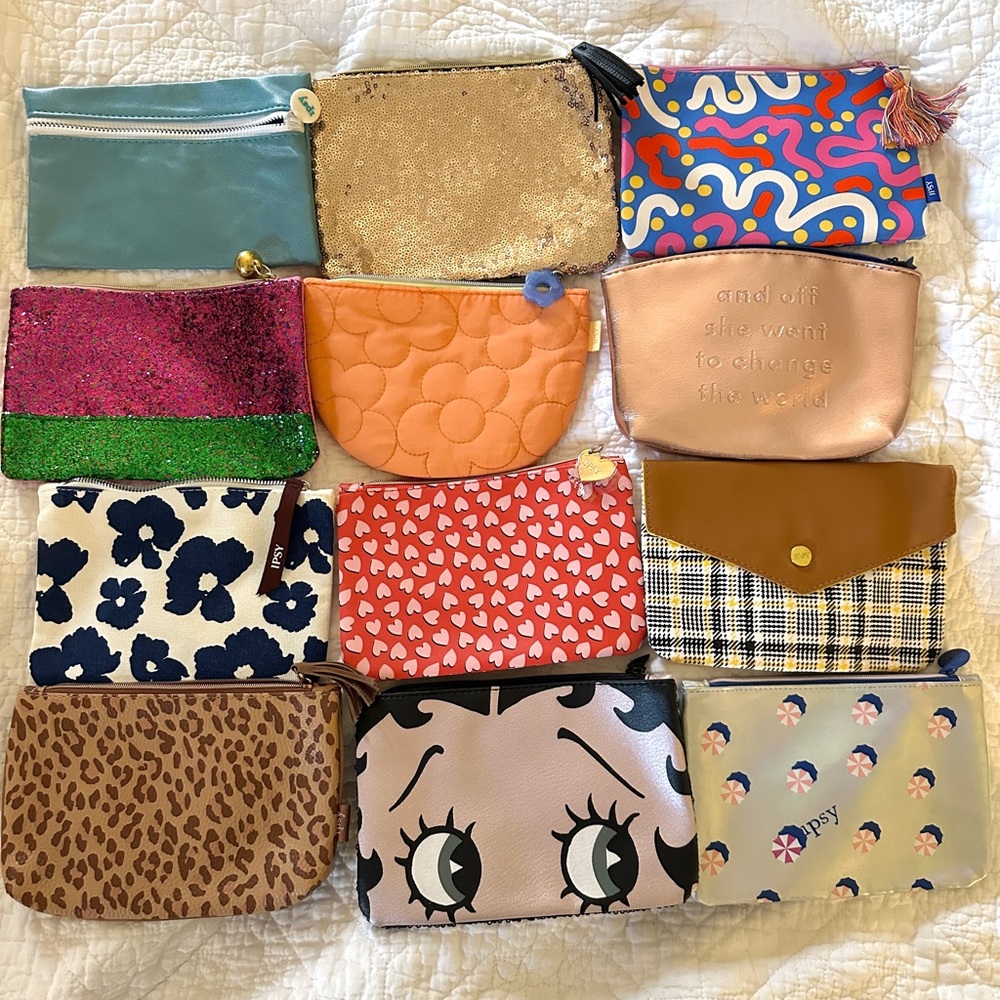 Colorful Assorted IPSY Pouches Set